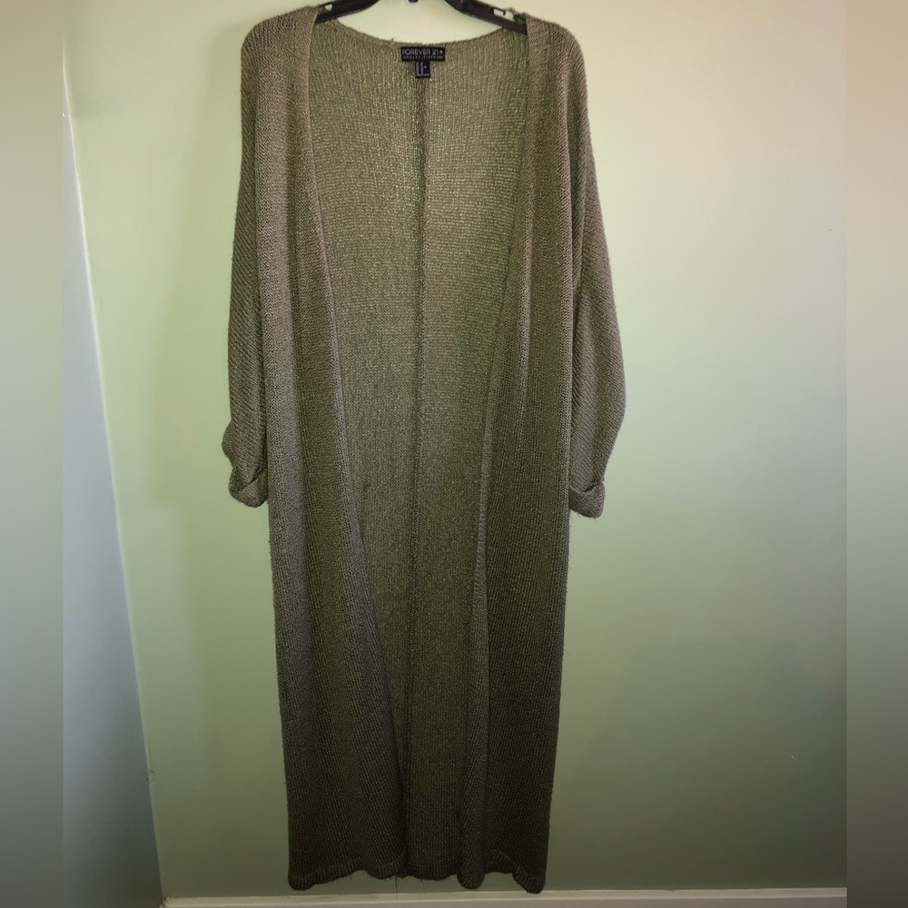 Green cardigan